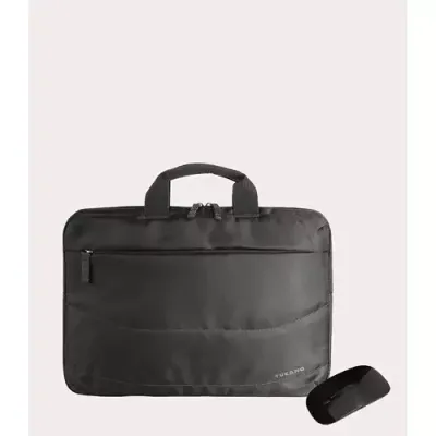 Tucano IDEA Notebook 13"/14" and MacBook Pro 14" Messenger case with mouse included Black - Thumbnail 2