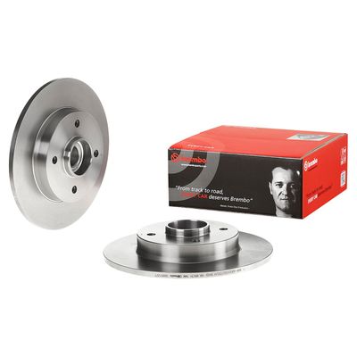 Brembo Rear Disc Peugeot 207 / 307 (06-) 249Mm (S) With Brg & Ring *asb* | 08.9512.27 | Euro Car Parts - Thumbnail 2