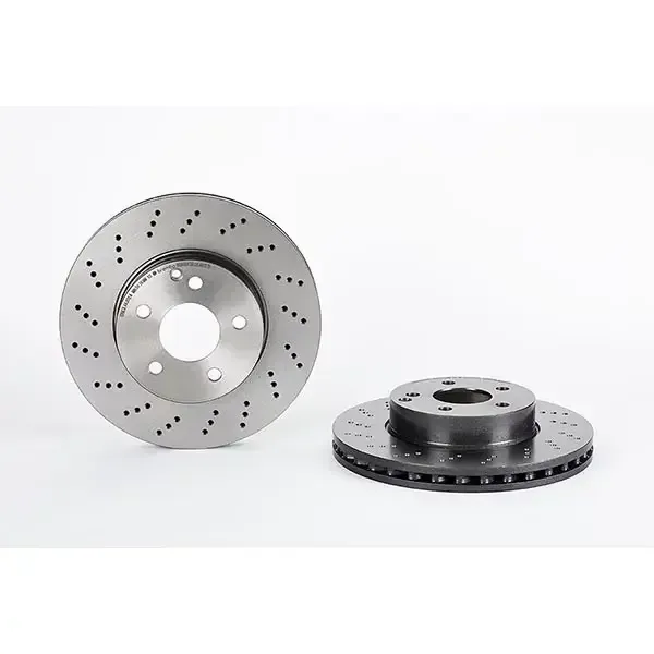 Brembo Front Disc Merc C-Class W204 (07-) 295Mm (V) *drilled* | 09.a613.51 | Euro Car Parts - Image 1