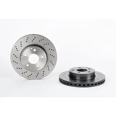 Brembo Front Disc Merc C-Class W204 (07-) 295Mm (V) *drilled* | 09.a613.51 | Euro Car Parts