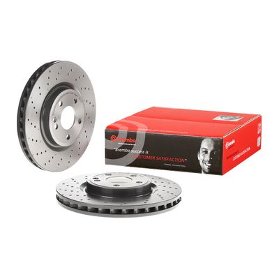 Brembo Front Hc Brake Disc Merc A/b Class (11-) 320Mm (V) *amg Pack* | 09.b807.51 | Euro Car Parts - Thumbnail 2