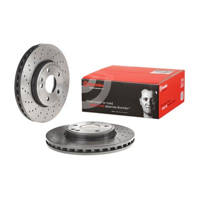 Brembo Front Hc Disc Merc A/b Class (11-) 295Mm (V) *spt Pack & Drilled* | 09.b436.51 | Euro Car Parts - Thumbnail 2