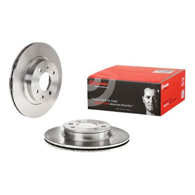 Brembo Front Brake Discs Hyundai I20 (08/08 -) For Vehicle W/o Esp 18Mm Thick | 09.b594.10 | Euro Car Parts - Thumbnail 2