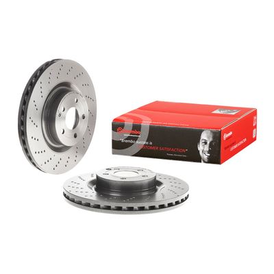 Brembo Front Hc Brake Disc Mercedes E-Class (09-) 344Mm (V) *amg Pack* | 09.b746.51 | Euro Car Parts - Thumbnail 2