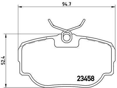 Brembo Rear Break Pads Land Rover | P44009 | Euro Car Parts - Thumbnail 2