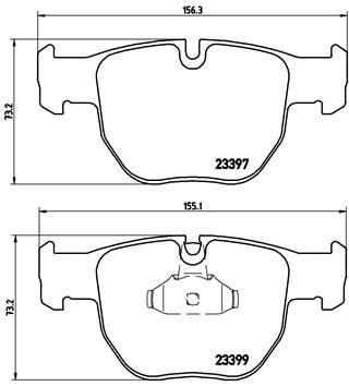 Brembo Front Brake Pads Land Rover | P44012 | Euro Car Parts - Thumbnail 2