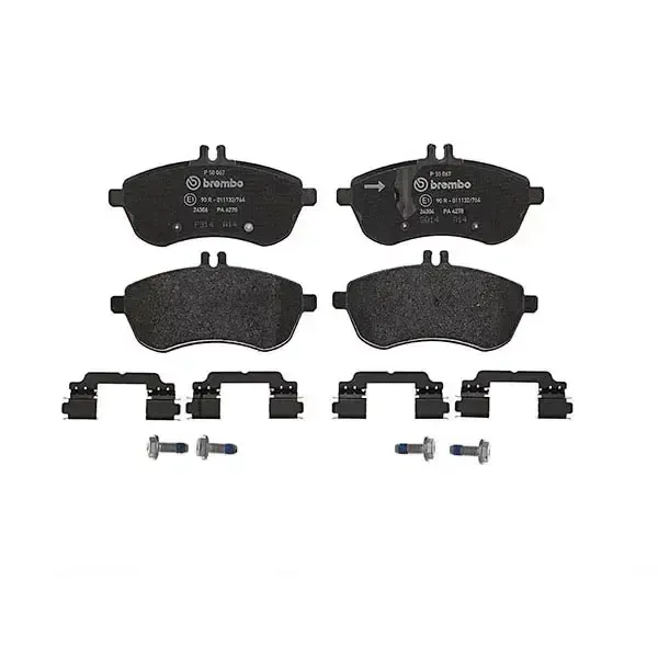 Brembo Front Pads Merc C-Class W204 (07-) *w/o Sports Brakes* | P 50 067 | Euro Car Parts - Image 1
