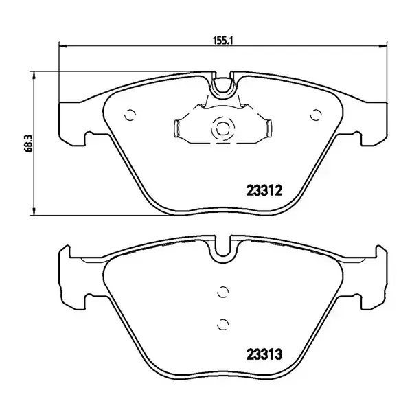 Brembo Xtra Pads Bmw Various | P 06 054X | Euro Car Parts - Image 1