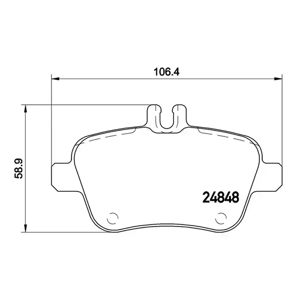 Brembo Xtra Pads Mercedes-Benz Various | P 50 091X | Euro Car Parts - Image 1