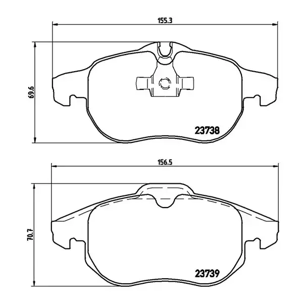Brembo Xtra Pads Cadillac Various | P 59 043X | Euro Car Parts - Image 1