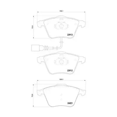 Brembo Xtra Pads Audi Various | P 85 129X | Euro Car Parts