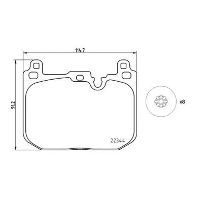 Brembo Front Brake Pads Mini / Country Clubman (15-) *j. c Works* | P06097 | Euro Car Parts