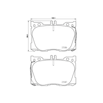 Brembo Front Brake Pads Mercedes C & E Class Amg (13-) | P50139 | Euro Car Parts
