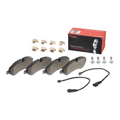 Brembo Front Pads Transit (12-) *trw Brake System* **2 Sensors + Acc** | P24152 | Euro Car Parts - Thumbnail 2