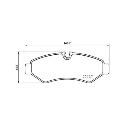Brembo Rear Brake Pads Mercedes Sprinter 907 (18-) | P50155 | Euro Car Parts