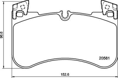 Brembo Front Brake Pads Landrover Discovery (16-) | P44029 | Euro Car Parts - Thumbnail 2