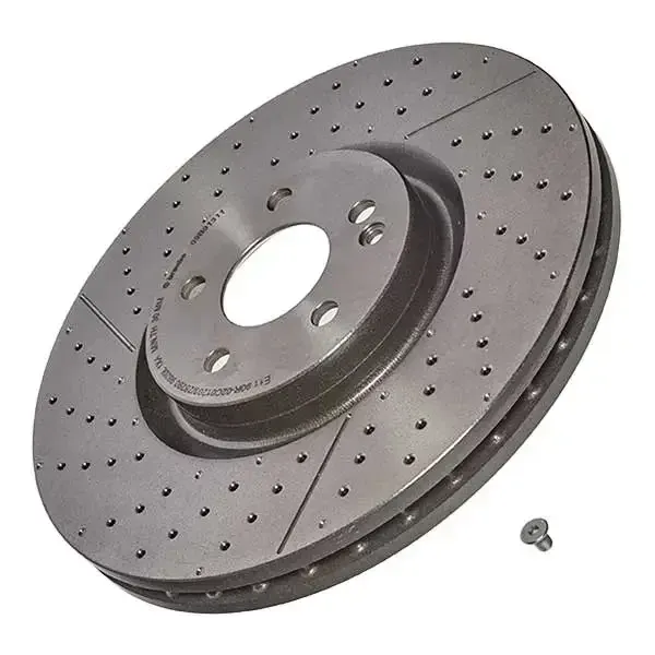 Brembo Front Hc Disc Merc A-Class Amg (13-) 350Mm (V) *drilled/pvt* | 09.b913.11 | Euro Car Parts - Image 1