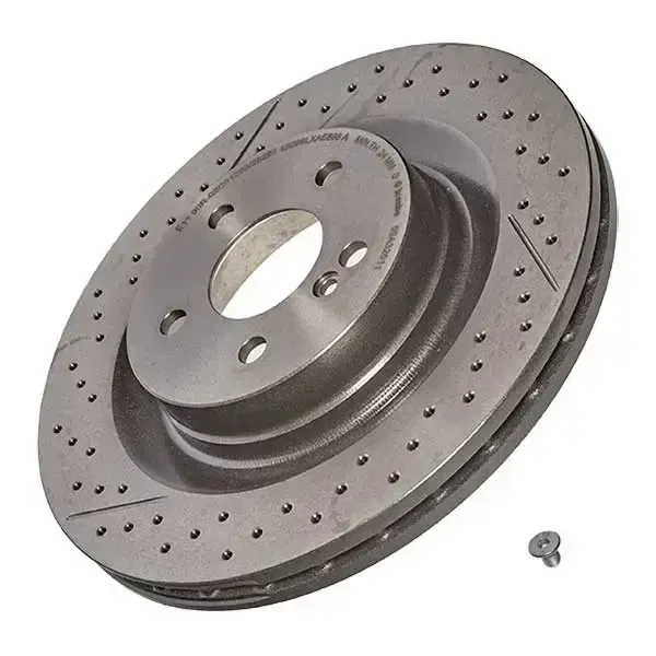 Brembo Rear Brake Disc Mercedes C63 Amg-204 (07-) 330Mm (V) | 09.a326.11 | Euro Car Parts - Image 1
