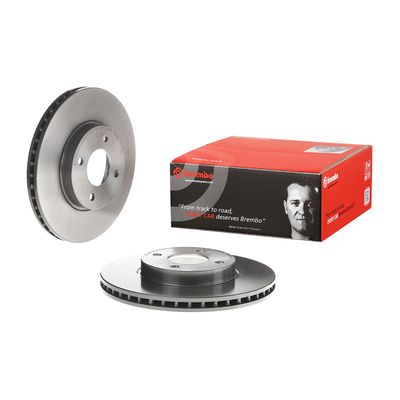 Brembo Front Brake Disc Nissan Micra Iv (10-) 260Mm (V) | 09.c543.11 | Euro Car Parts - Thumbnail 2