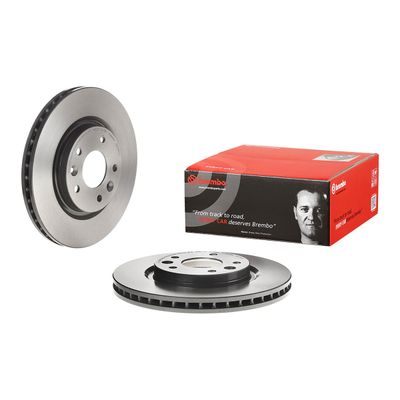 Brembo Front Brake Disc Nissan Qashqai - Ii (13-) 296Mm (V) | 09.c545.11 | Euro Car Parts - Thumbnail 2