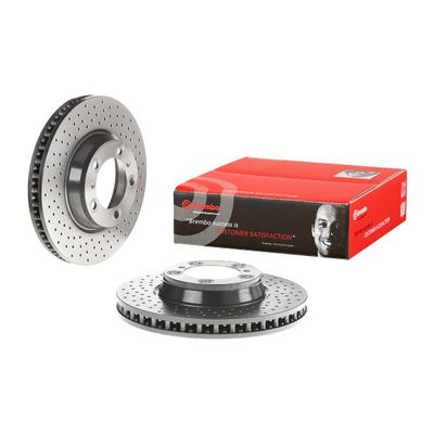 Brembo Front Hc Brake Disc Porsche 911 - 996/997 (99-) 330Mm (V) | 09.c877.11 | Euro Car Parts - Thumbnail 2