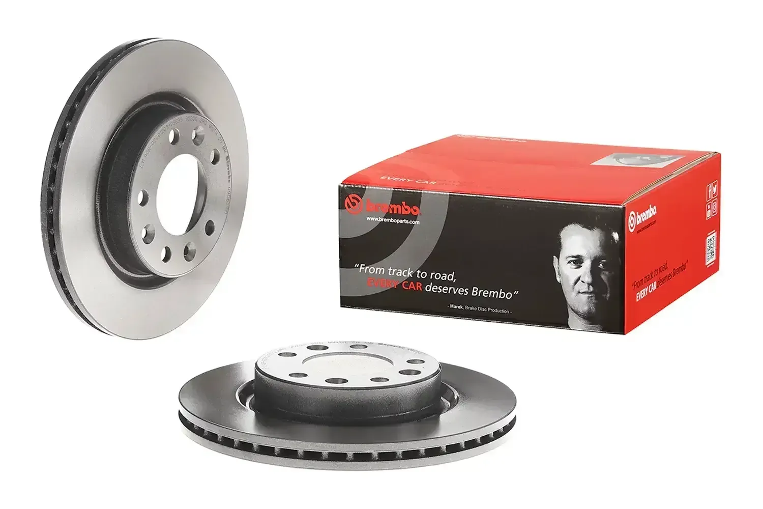 Brembo Front Hc Disc Peugeot 308 Ii & Sw (13-) 266Mm (V) | 09.c657.11 | Euro Car Parts - Image 1