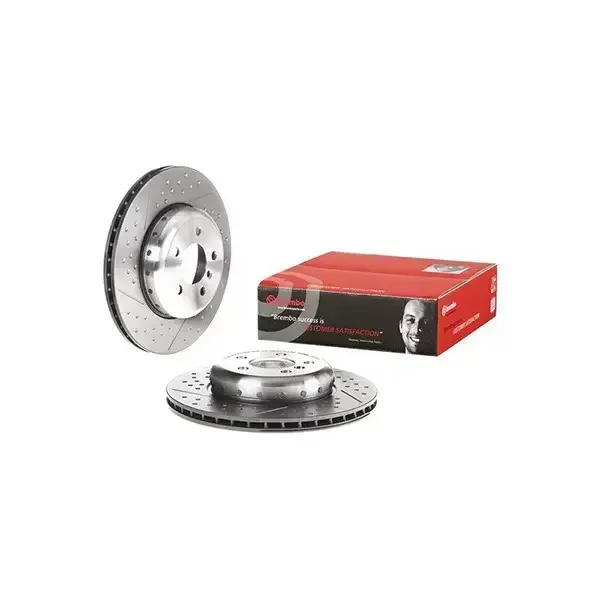 Brembo Rear Composite Disc Bmw 3 Series (11-) 345Mm (V) *with Sports Pk* | 09.c395.13 | Euro Car Parts - Image 1