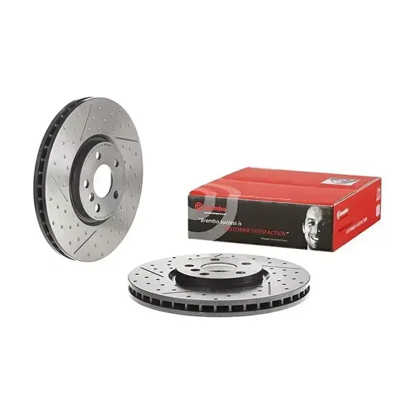 Brembo Front Brake Disc Mini Countryman/clubman (Sloted/dimples)(335Mm) (16 | 09.d179.21 | Euro Car Parts - Image 1