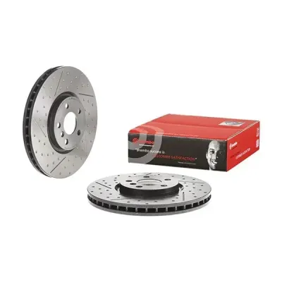 Brembo Front Brake Disc Mini Countryman/clubman (Sloted/dimples)(335Mm) (16 | 09.d179.21 | Euro Car Parts