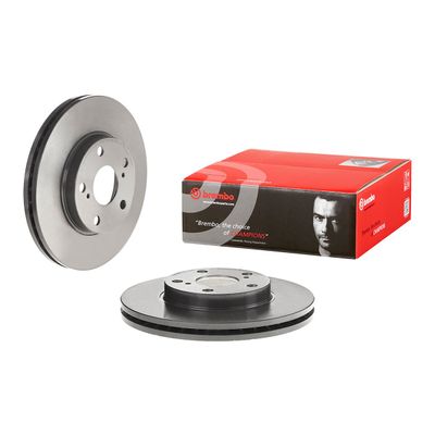 Brembo Front Brake Disc Toyota Auris (12-) 277Mm (V) | 09.c648.11 | Euro Car Parts - Thumbnail 2