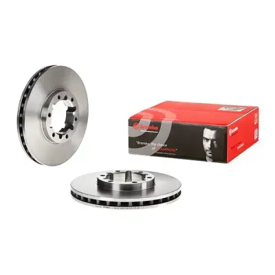 Brembo Front Brake Disc Nissan Cabstar - F24 (06-) 276Mm (V) **6 Stud** | 09.e167.10 | Euro Car Parts