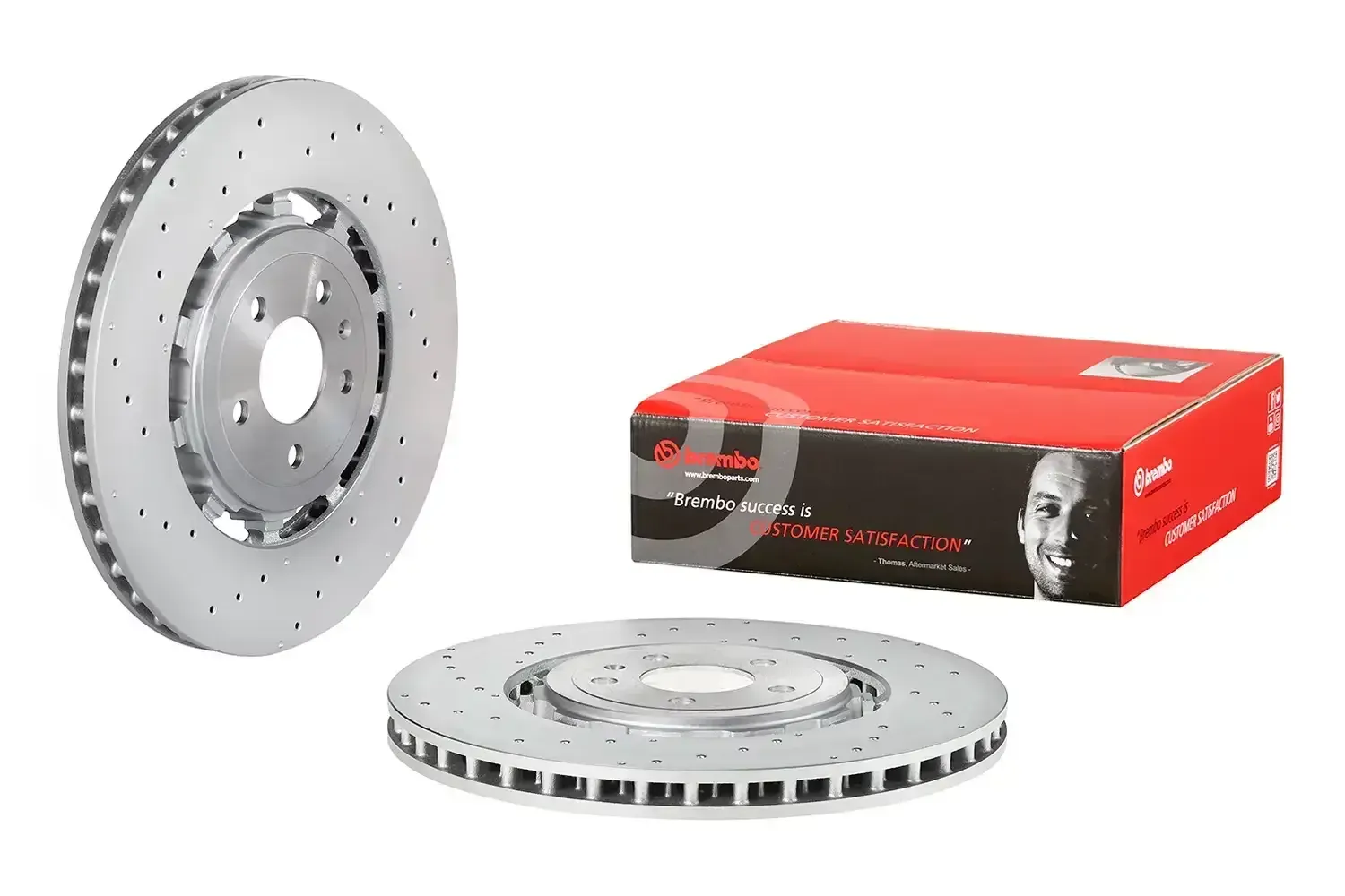 Brembo Rear Brake Disc Audi Rs6/rs7/rsq8 (Dual Cast 370Mm) (18-) | 09.d482.33 | Euro Car Parts - Image 1
