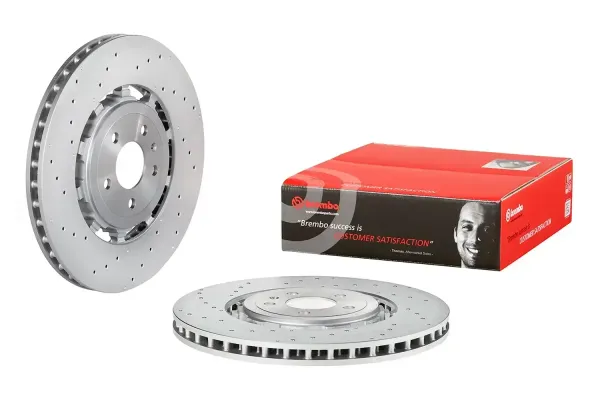 Brembo Rear Brake Disc Audi Rs6/rs7/rsq8 (Dual Cast 370Mm) (18-) | 09.d482.33 | Euro Car Parts