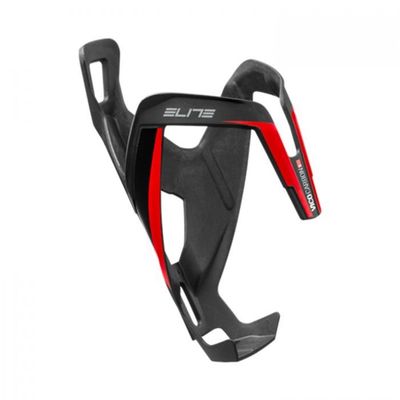 Elite Vico Carbon Bottle Cage - Matt Black / Red