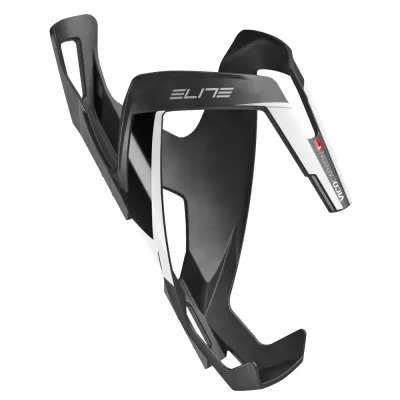 Elite Vico Carbon Bottle Cage - Matt Black / White - Thumbnail 2