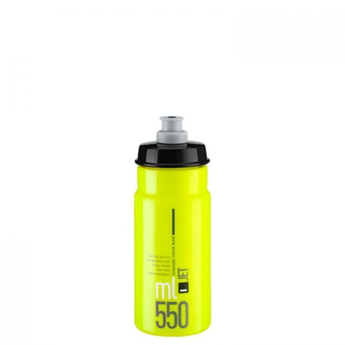 Elite Jet Water Bottle - 550ml, Yellow / Black - Image 1