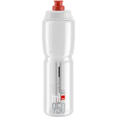 Elite Jet Water Bottle - 950ml, Clear / Red - Thumbnail 2