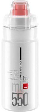 Elite Jet Biodegradable MTB Water Bottle - Clear, 550ml