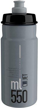 Elite Jet Water Bottle - Grey, 550ml - Image 1