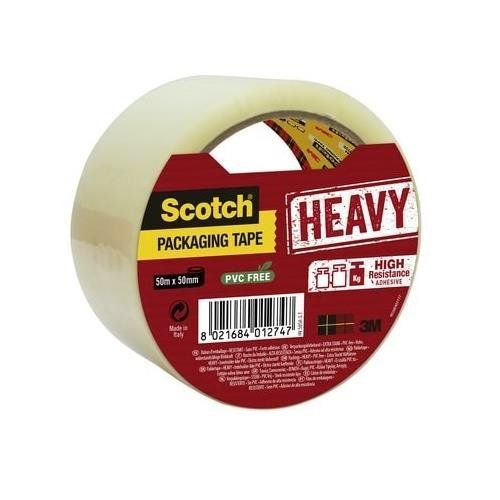Scotch Secure Seal Packaging Tape Transparent 50mm x 50m (Pack 1) - 71 - Image 1