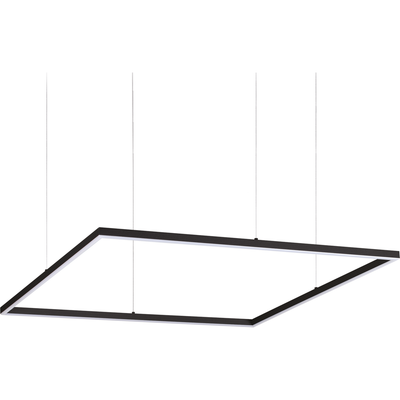 Ideal Lux Oracle Slim LED pendant light, 90 x 90 cm, black, 3,000 K - Thumbnail 2