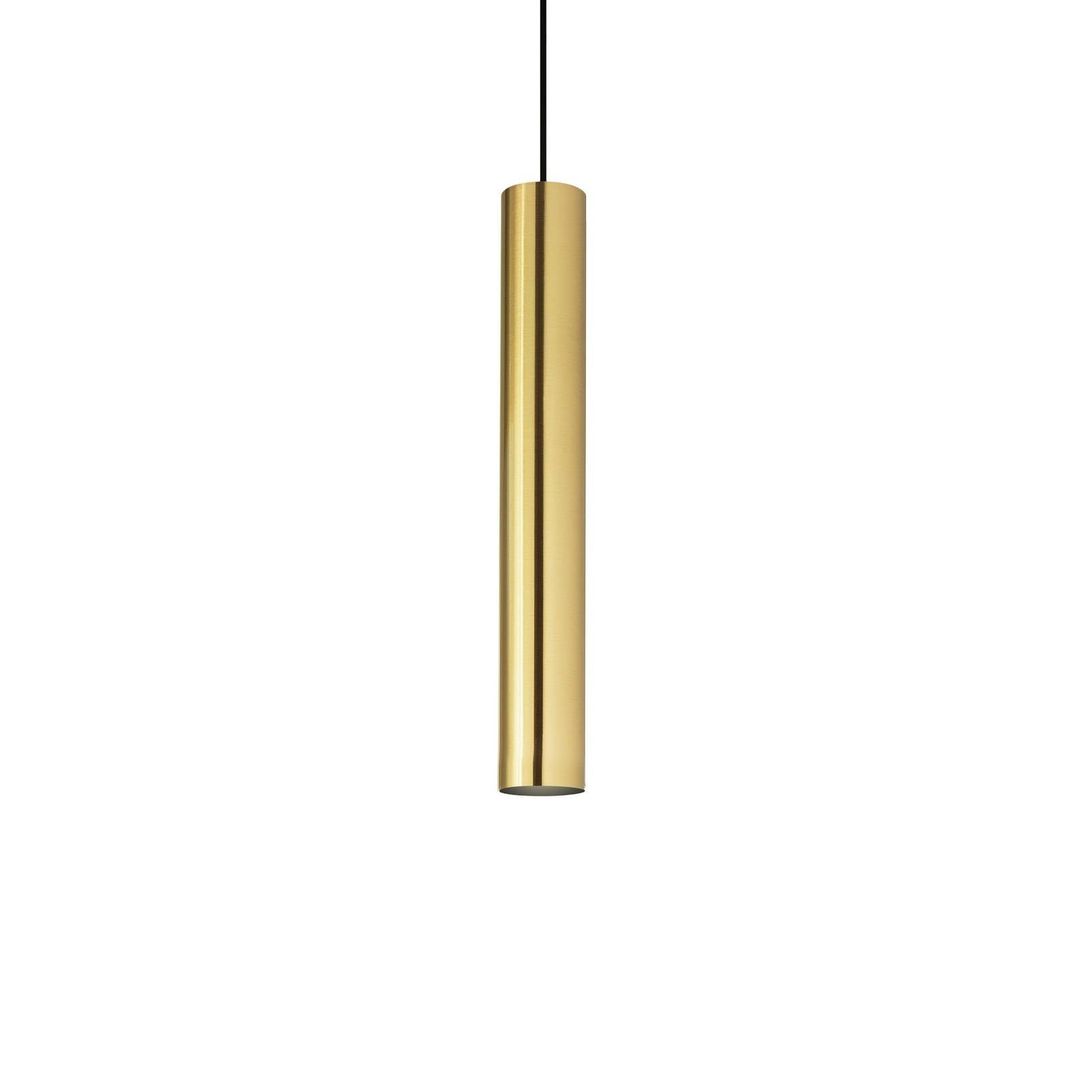 IDEAL LUX pendant light, brass-coloured, Ø 6 cm, metal - Image 1