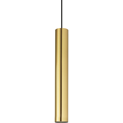 IDEAL LUX pendant light, brass-coloured, Ø 6 cm, metal - Thumbnail 2