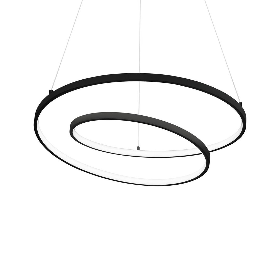 Ideal Lux Oz LED pendant light Ø 80 cm black - Image 1