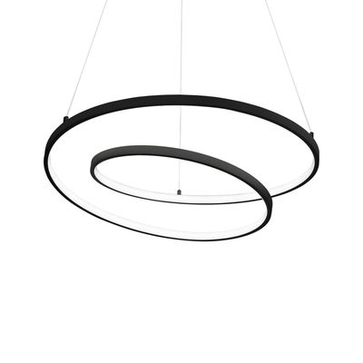 Ideal Lux Oz LED pendant light Ø 80 cm black