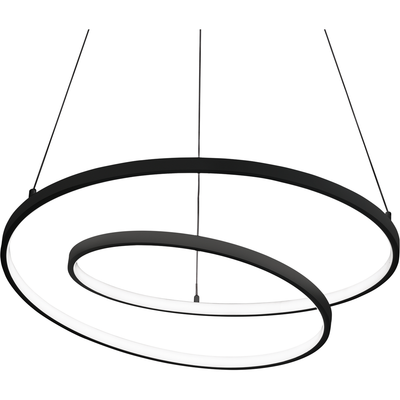 Ideal Lux Oz LED pendant light Ø 80 cm black - Thumbnail 2