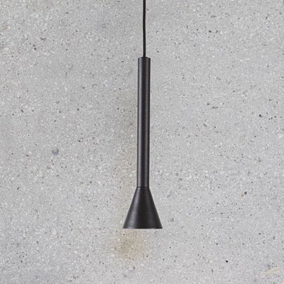 IDEAL LUX Diesis LED hanging light, black, Ø 6 cm, metal