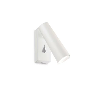Ideal Lux Pipe LED wall lamp, adjustable, white