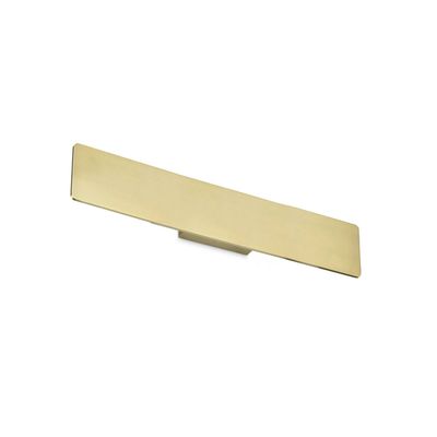 Ideal Lux LED wall lamp Zig Zap, width 53 cm, brass-coloured