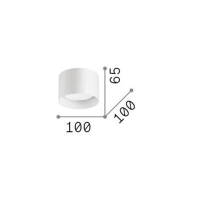 Ideal Lux Spike Round downlight, copper-coloured, aluminium, Ø 10 cm